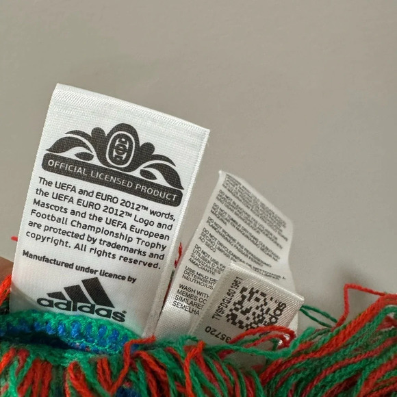 Euro 2012 Italia ITALY Football Soccer Scarf Scarve NOS - Picture 7 of 9